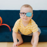 child with eyepatch for amblyopia