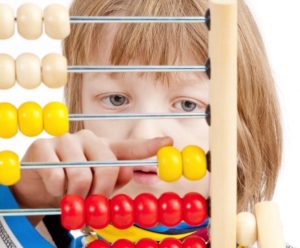 girl with abacus