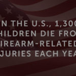 In the U.S., 1,300 children die from firearm-related injuries each year