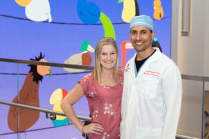kayla poses with her pain doctor