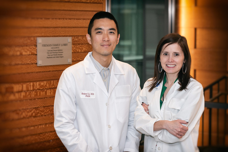 Drs. Hojun Li and Christine Gorman, who treated HLH with a stem cell transplant