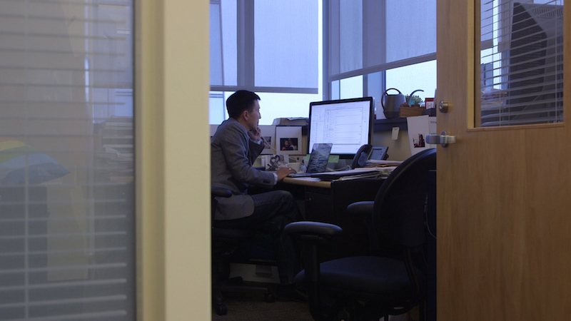 Dr. Tim Yu in his office