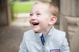 Robbie is a happy little boy with hemophilia