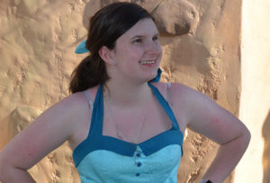 Morgan, who has hemophilia, poses