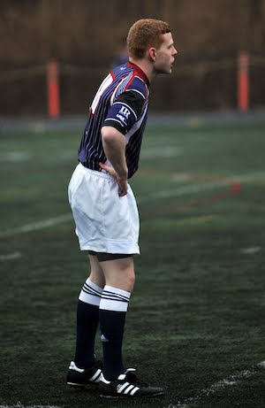 Jack, who had AVM surgery, on the rugby field. 