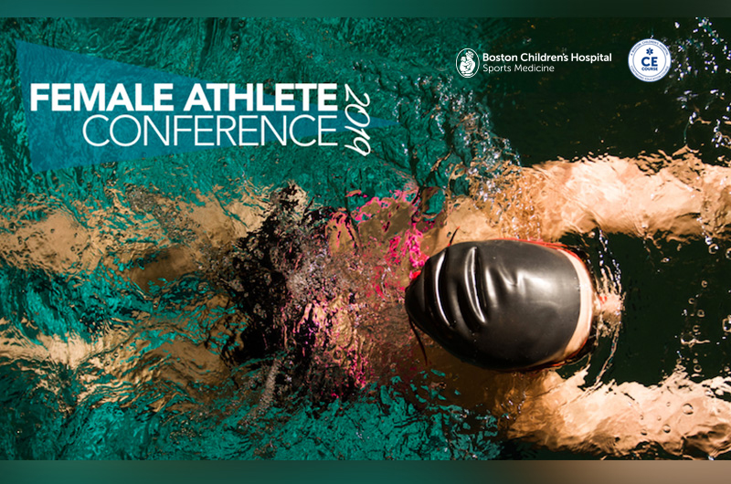 Conference postcard features a birds-eye-view of a swimmer