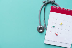 picture of a calendar for short bowel syndrome checkup