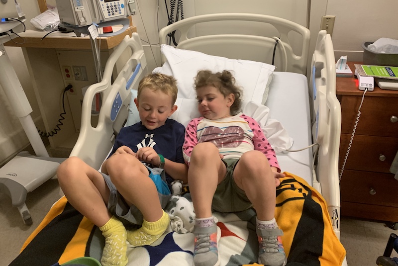 Robbie and Ellery spend time together in the hospital