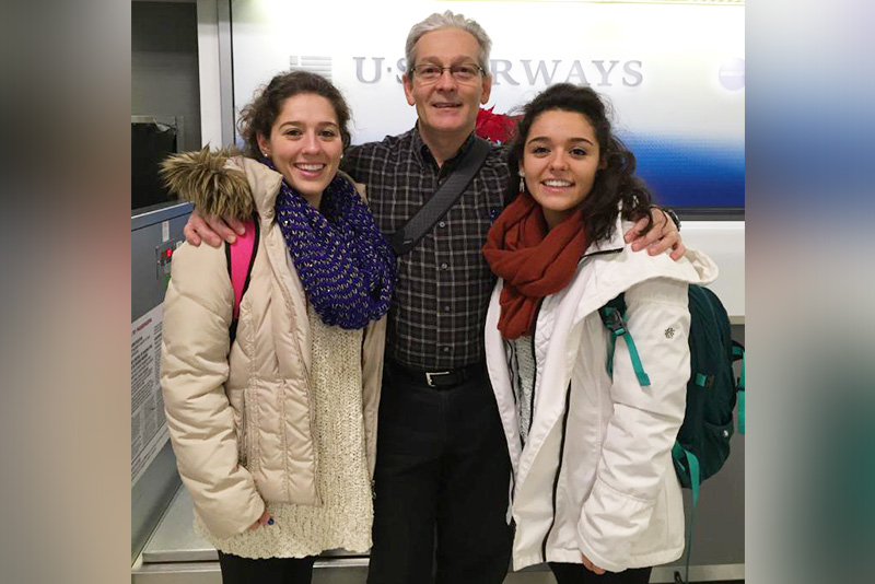 dr cilento, pediatric urologist, with his his daughters