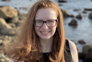 Ava, who has ACM, at the beach