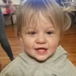 Finley, who had surgery for a cavernous malformation, smiles