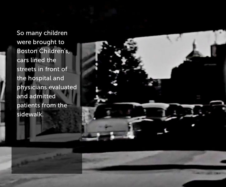 So many children were brought to Boston Children’s, cars lined the streets in front of the hospital and physicians evaluated and admitted patients from the sidewalk. 