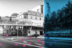 Photo of the front of Boston Children's Hospital