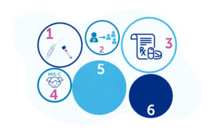 Balls represent the lessons learned from COVID-19 this year