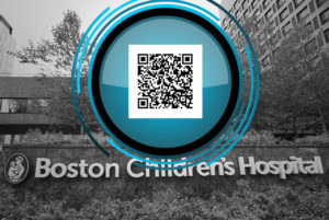 QR code on top of BCH backdrop