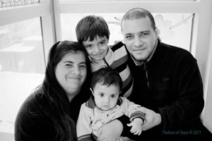 La familia Cáceres en Boston Children's en 2010