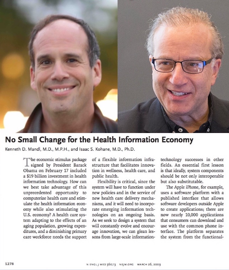 Ken Mandl and Isaac Kohane call for a common health care data sharing platform