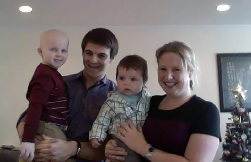 Matthew, in Boston for gene therapy with his family in 2013