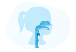 an abstract illustration of the trachea