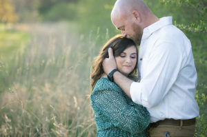 Lindsay, pictured here with her fiancé Doug, receives monthly blood transfusions to help manage her DBA