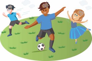 kids engaged in physical activity