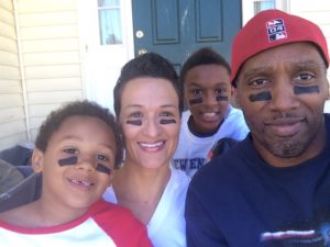 kobe poses with his family after successful treatment for myocarditis