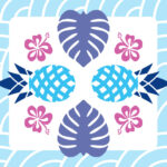 Illustration of pineapples and flowers celebrating Asian American and Pacific Islander Heritage Month