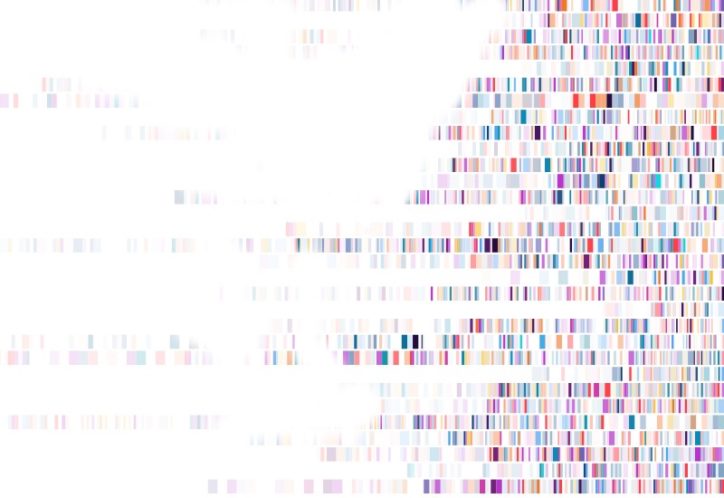 abstract depiction of genetic sequencing
