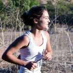 Jenna competes in a cross country race after PAO surgery