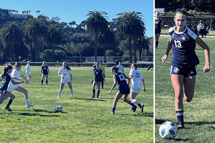 Jenna playing soccer in top form after PAO surgery