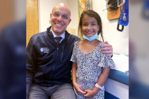 Ann with Dr. Carlos Estrada at a recent appointment