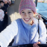 Jenny drives a Boston duck boat after treatment for a glioma