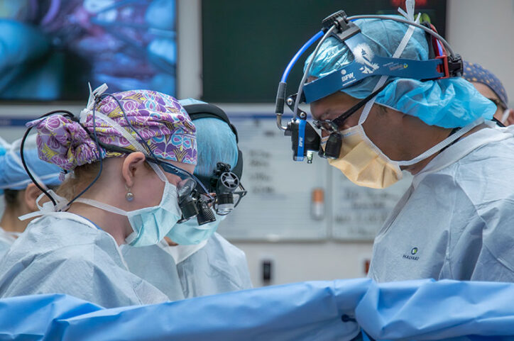 A Boston Children's cardiac surgery team performs a partial heart transplant.