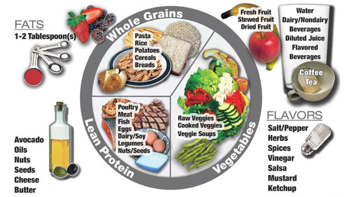 The Athlete's Plate on moderate training days consists of 30% whole grains, 30% vegetables, and the rest lean meat.