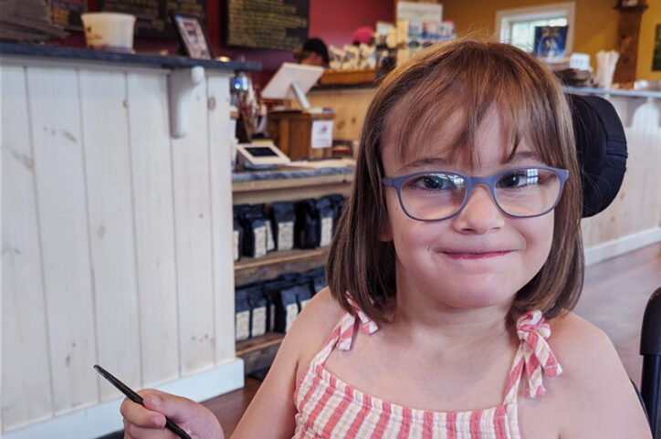 Sydney smiles after care for spina bifida