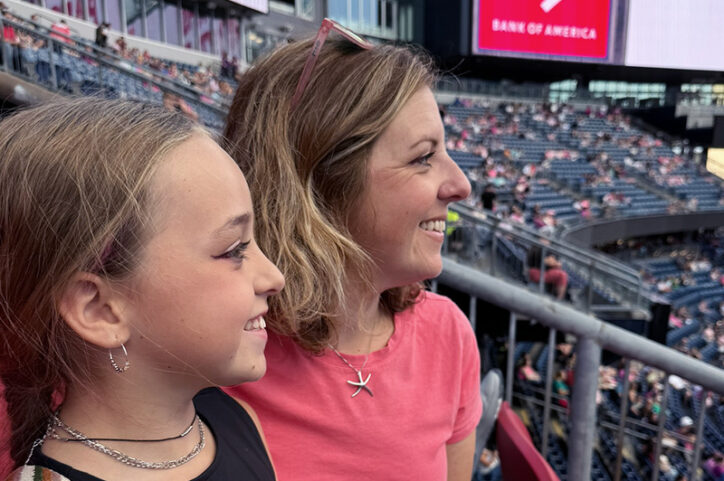 Kathyn and her mom, Jacki, at the P!nk concert